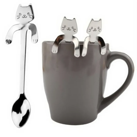 Set of 2 cat spoons! - Picture 3 of 7
